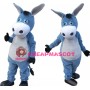 Cute Blue Donkey Mascot Costume