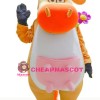 Yellow Cow Mascot Costume