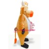 Yellow Cow Mascot Costume