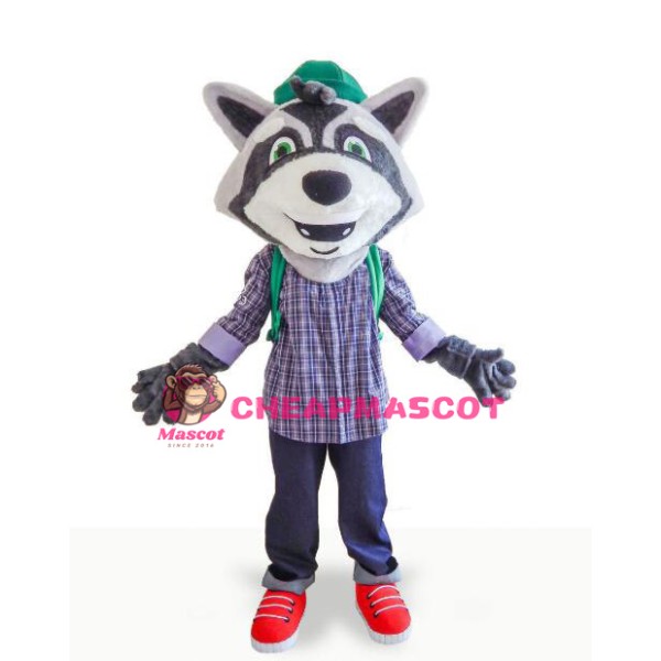College Lightweight Raccoon Mascot Costume