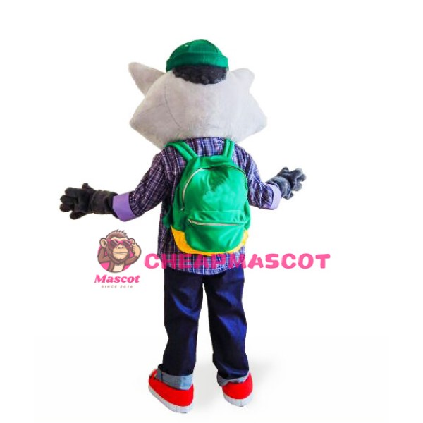 College Lightweight Raccoon Mascot Costume
