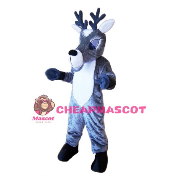 Grey Deer Mascot Costume