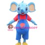 Little Blue Elephant Mascot Costume