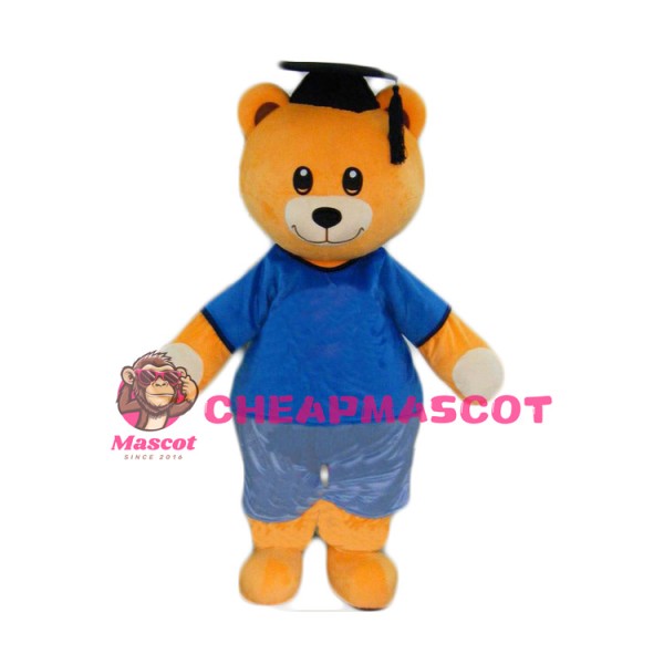 Graduation Doctor Bear Mascot Costume