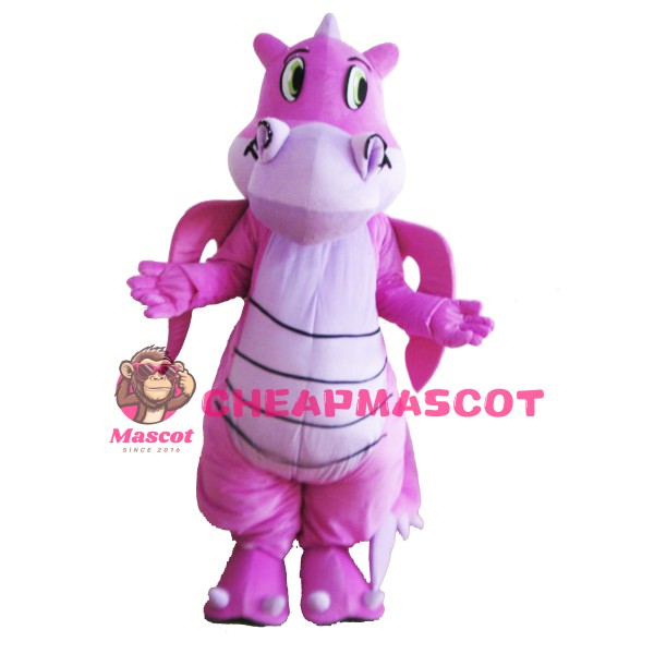 Pink Lightweight Dragon Mascot Costume