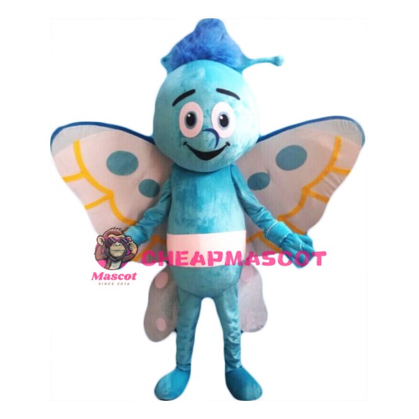 Blue Lightweight Butterfly Mascot Costume