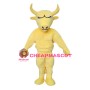 Power Yellow Bull Mascot Costume