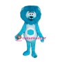 Blue Lightweight Lion Mascot Costume