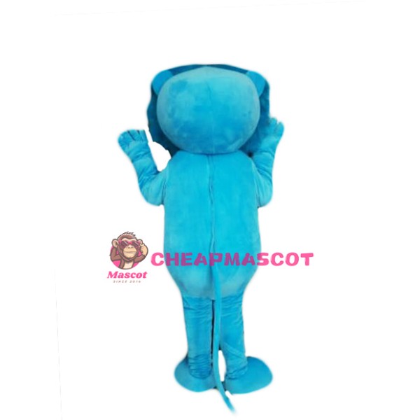 Blue Lightweight Lion Mascot Costume