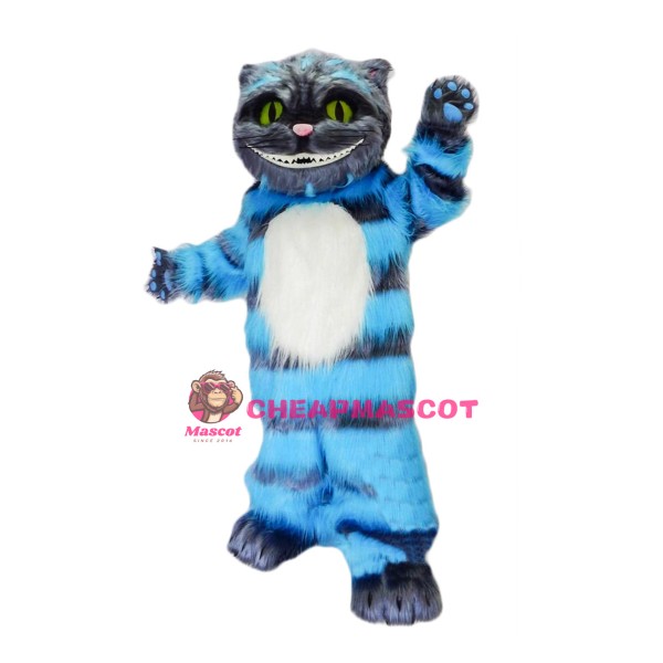 Super Cute Blue Cat Mascot Costume