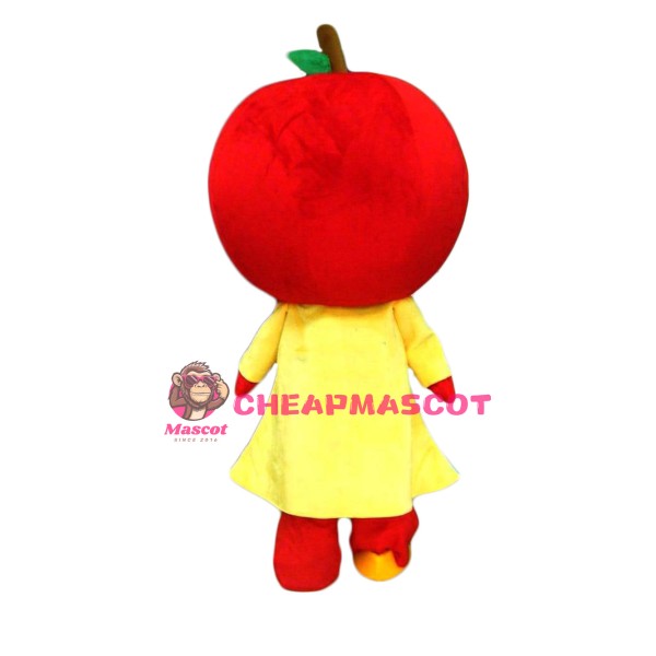 Smile Red Apple Mascot Costume