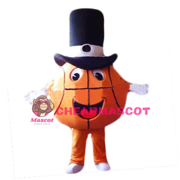 Happy Lightweight Basketball Mascot Costume