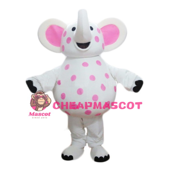 Pink Spotted Mascot Costume