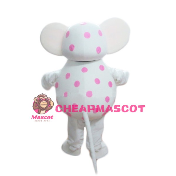 Pink Spotted Mascot Costume