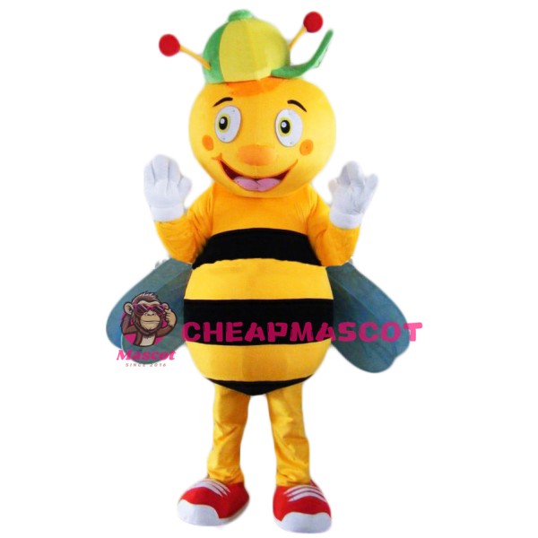 Friendly Lightweight Bee Mascot Costume
