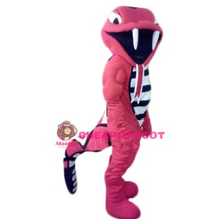 Red Viper Snake Mascot Costume