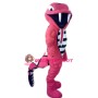 Red Viper Snake Mascot Costume