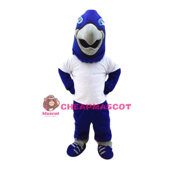 Blue Lightweight Falcon Mascot Costume