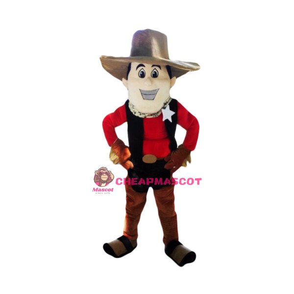 College Cowboy Mascot Costume