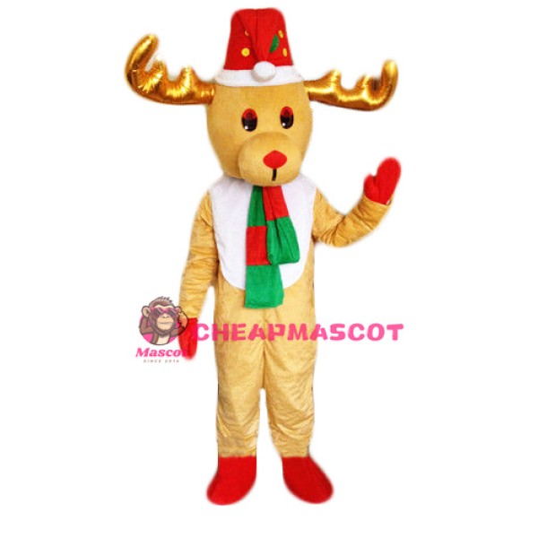 Christmas Reindeer Mascot Costume