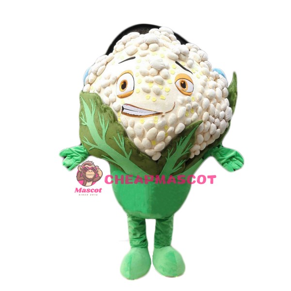 Happy Lightweight Cauliflower Mascot Costume