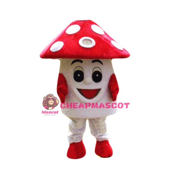 Red Mushroom Mascot Costume