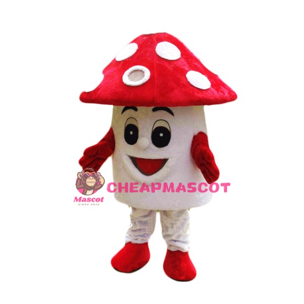 Red Mushroom Mascot Costume