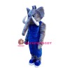 College Power Elephant Mascot Costume