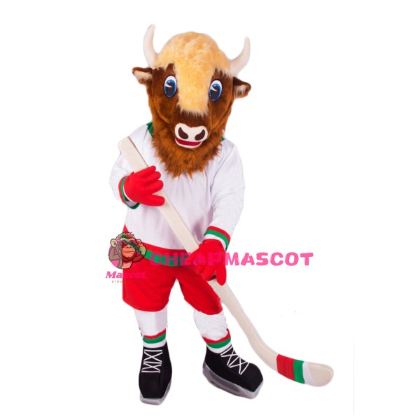 Sport Bison Mascot Costume