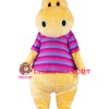 Yellow Hippo Mascot Costume