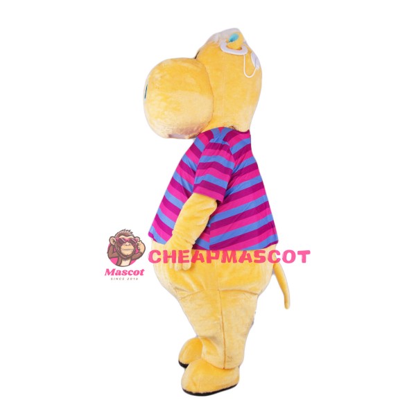 Yellow Hippo Mascot Costume