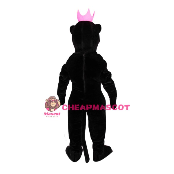 Friendly Black Panther Mascot Costume