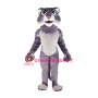 Grey Leopard Mascot Costume