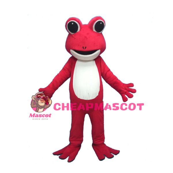 Red Frog Character Mascot Costume
