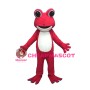 Red Frog Character Mascot Costume