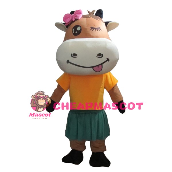 Beautiful Animal Cow Mascot Costume