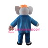 Mr. Blue Elephant Mascot Costume