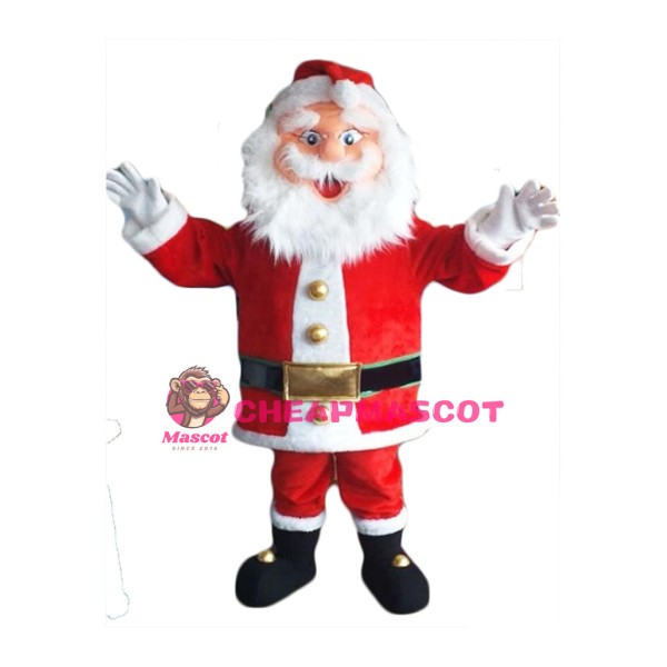Happy Lightweight Santa Claus Mascot Costume