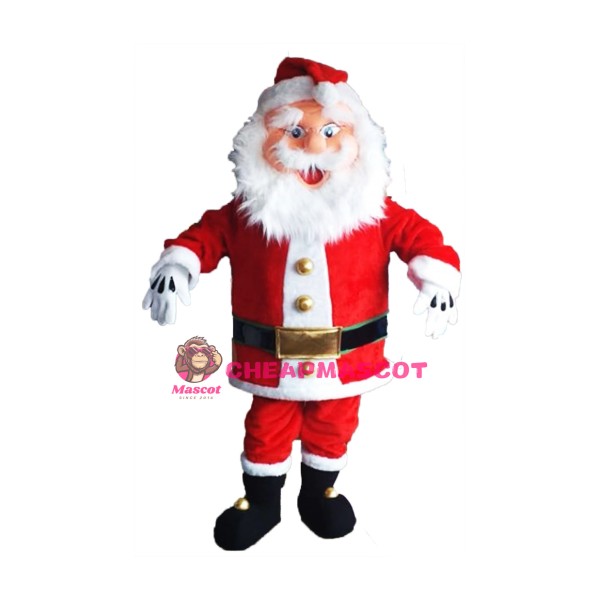 Happy Lightweight Santa Claus Mascot Costume