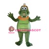 Cute Adult Green Crocodile Mascot Costume