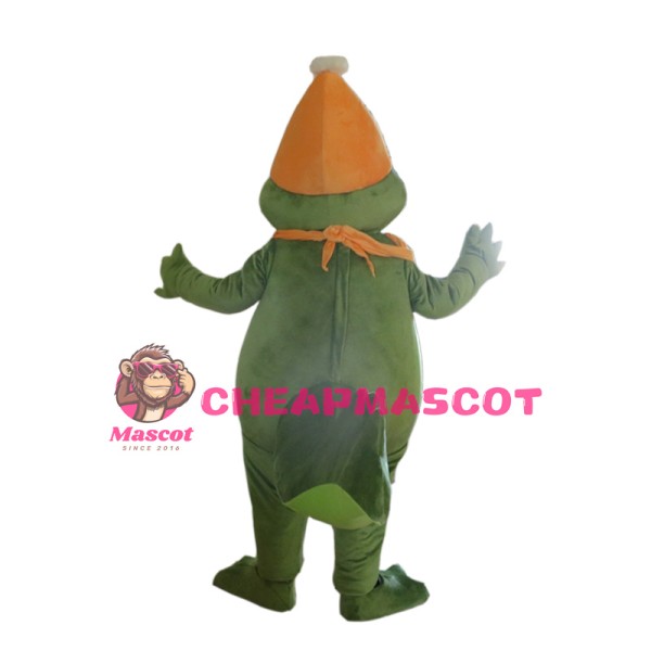 Cute Adult Green Crocodile Mascot Costume