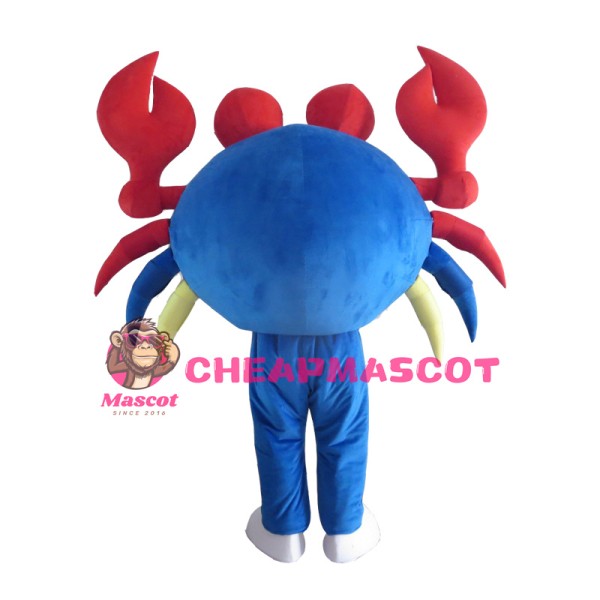 Blue Big Crab Mascot Costume