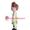 Lovely Big Mouth Girl Mascot Costume