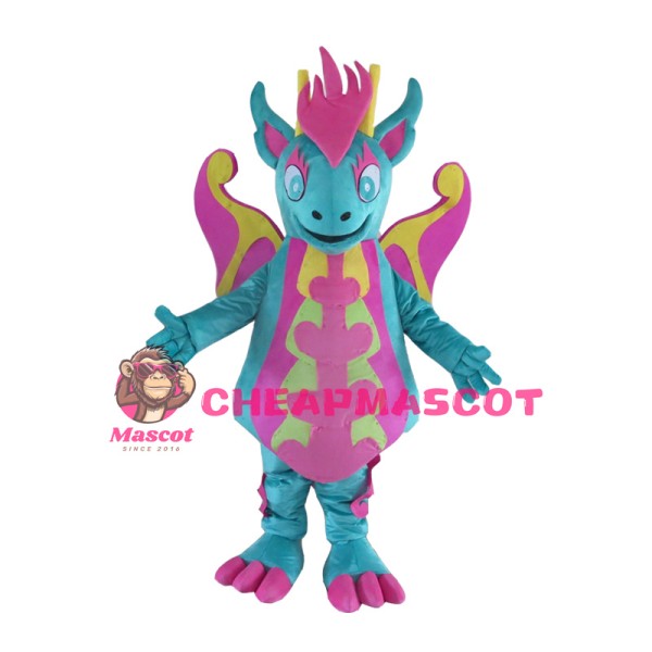 Lovely Colorful Dragon Mascot Costume