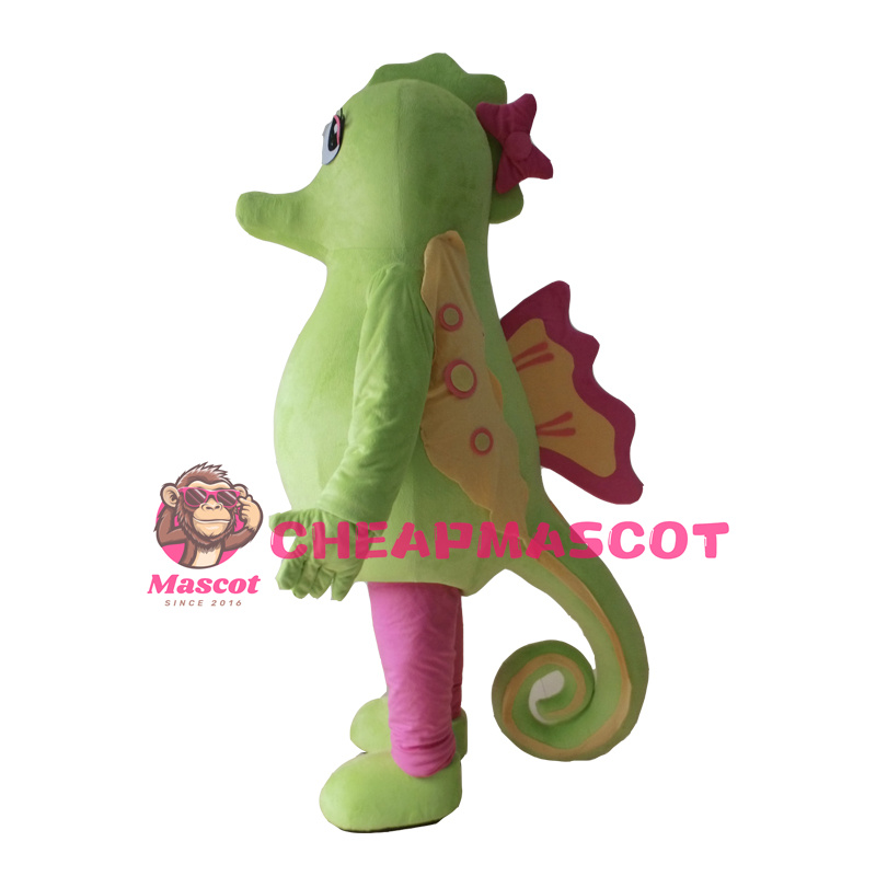 Green Sea Horse Mascot Costume
