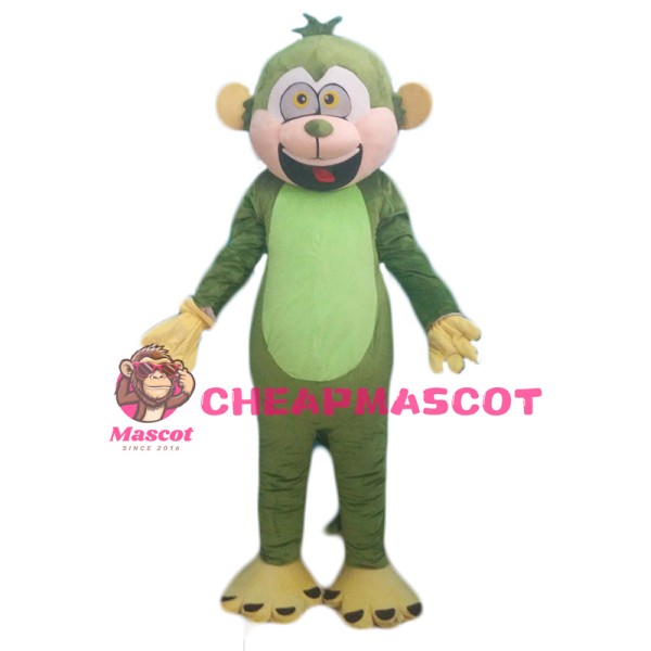 Green Monkey Mascot Costume