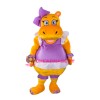 Beautiful Yellow Hippo Mascot Costume