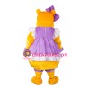 Beautiful Yellow Hippo Mascot Costume