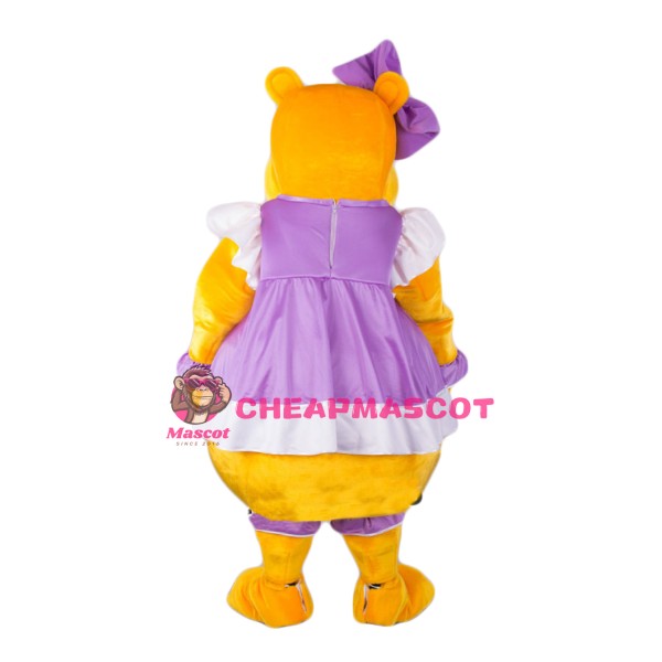Beautiful Yellow Hippo Mascot Costume