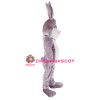 Super Cute Grey Rabbit Mascot Costume